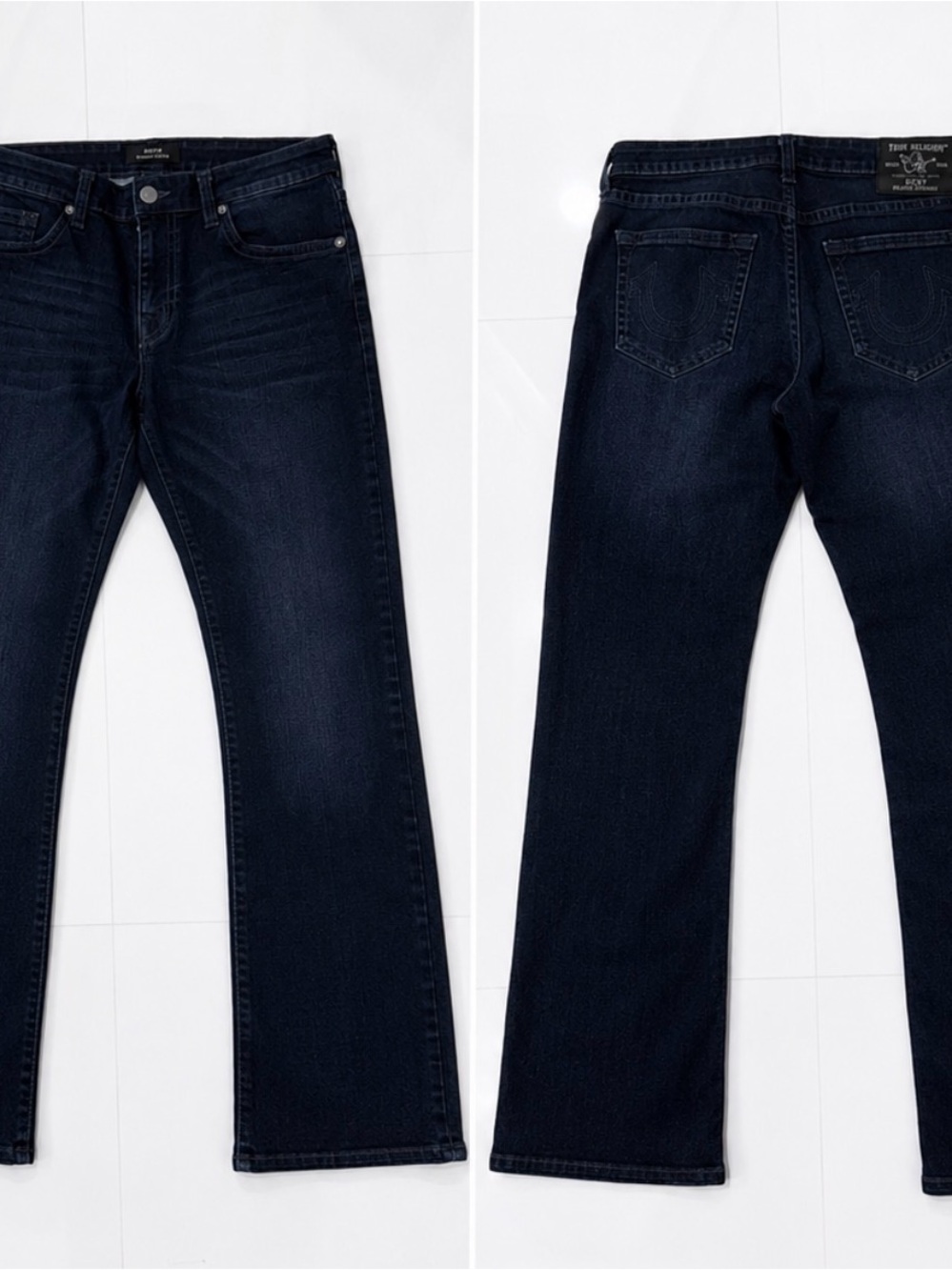 True Religion Rocco Relaxed Skinny Dark Wash Jeans Size 34 Y2K